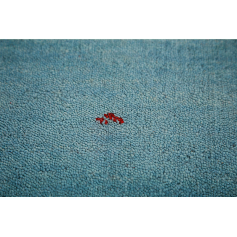 Tapis bleu clair clair fait à la main Gabbeh 3 x 10
