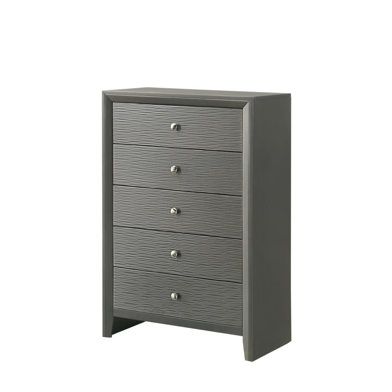 Commode ronde contemporaine à 5 tiroirs 1Pc