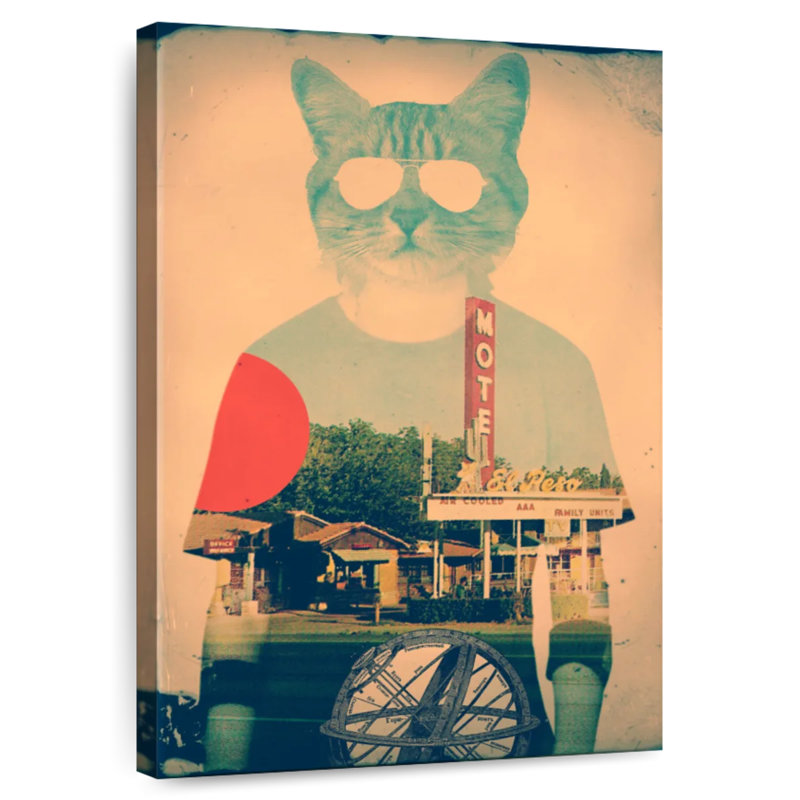 Brampt Cool Cat Vintage, 51" H x 34" W