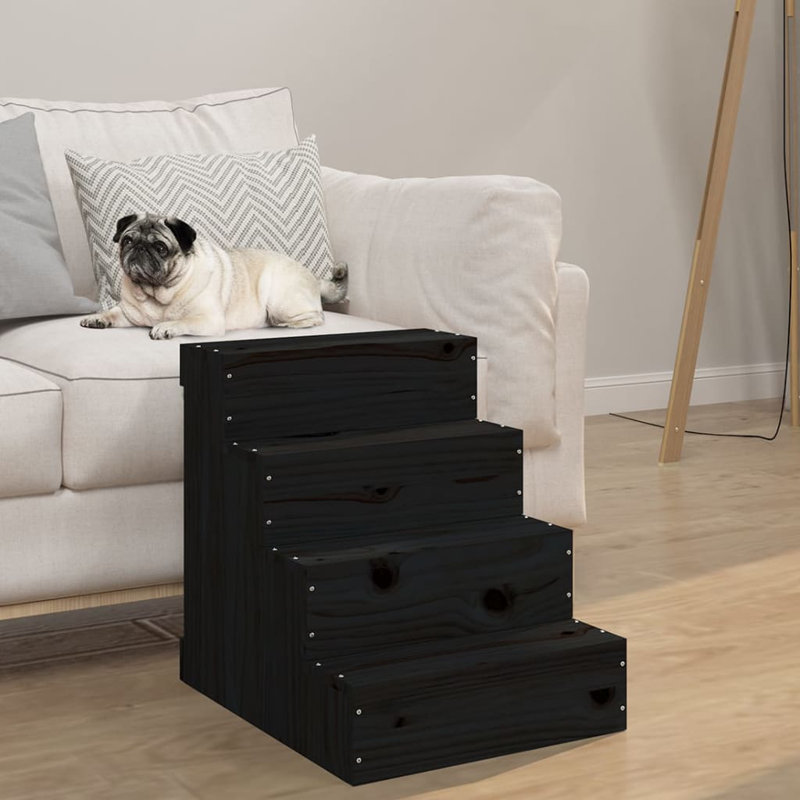 Hensley Pet Stairs, Honey Brown, 47 H x 40 W x 49 D