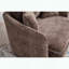Chaise surdimensionnée en chenille pivotante à 360 ° - 3 coussins - brun-2025014256