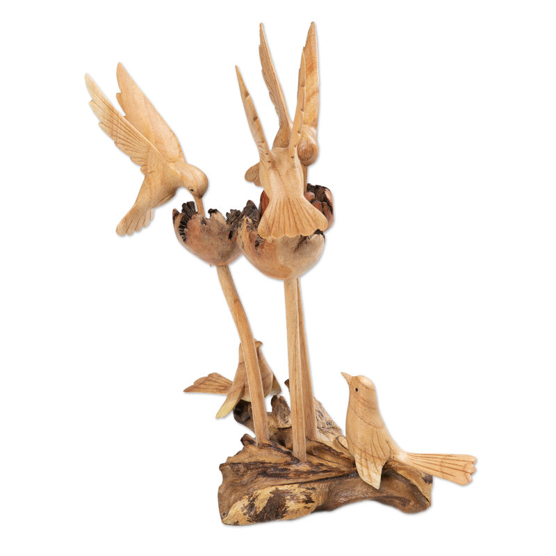 Lark Manor™ Handmade Garden Of Paradise Wood Sculpture