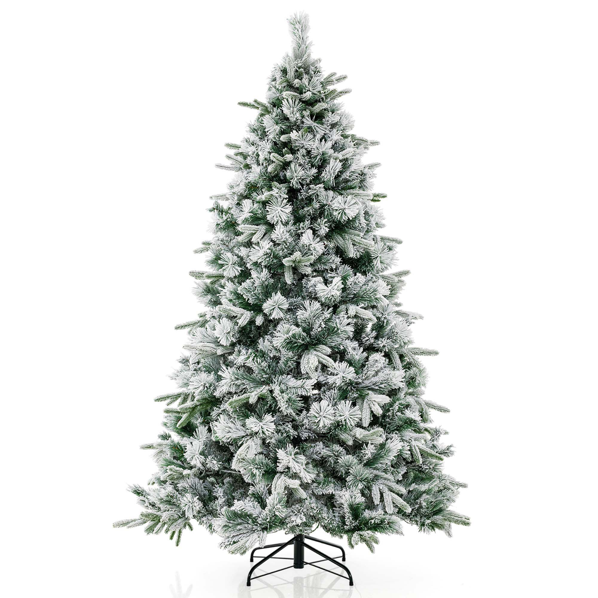 Jabria Lighted Artificial Pine Christmas Tree, 6'