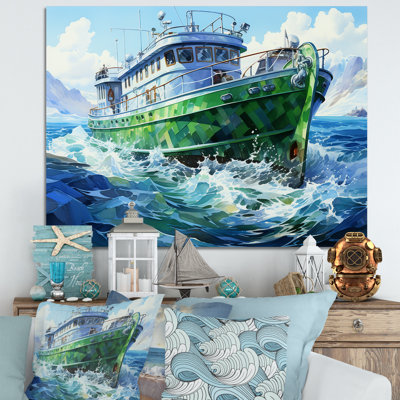 «Green Cubist», art mural mural