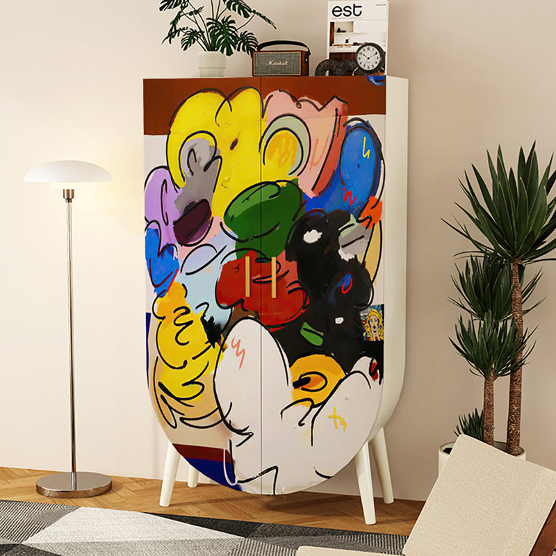 Armoire de rangement simple Simple Art, Blanc