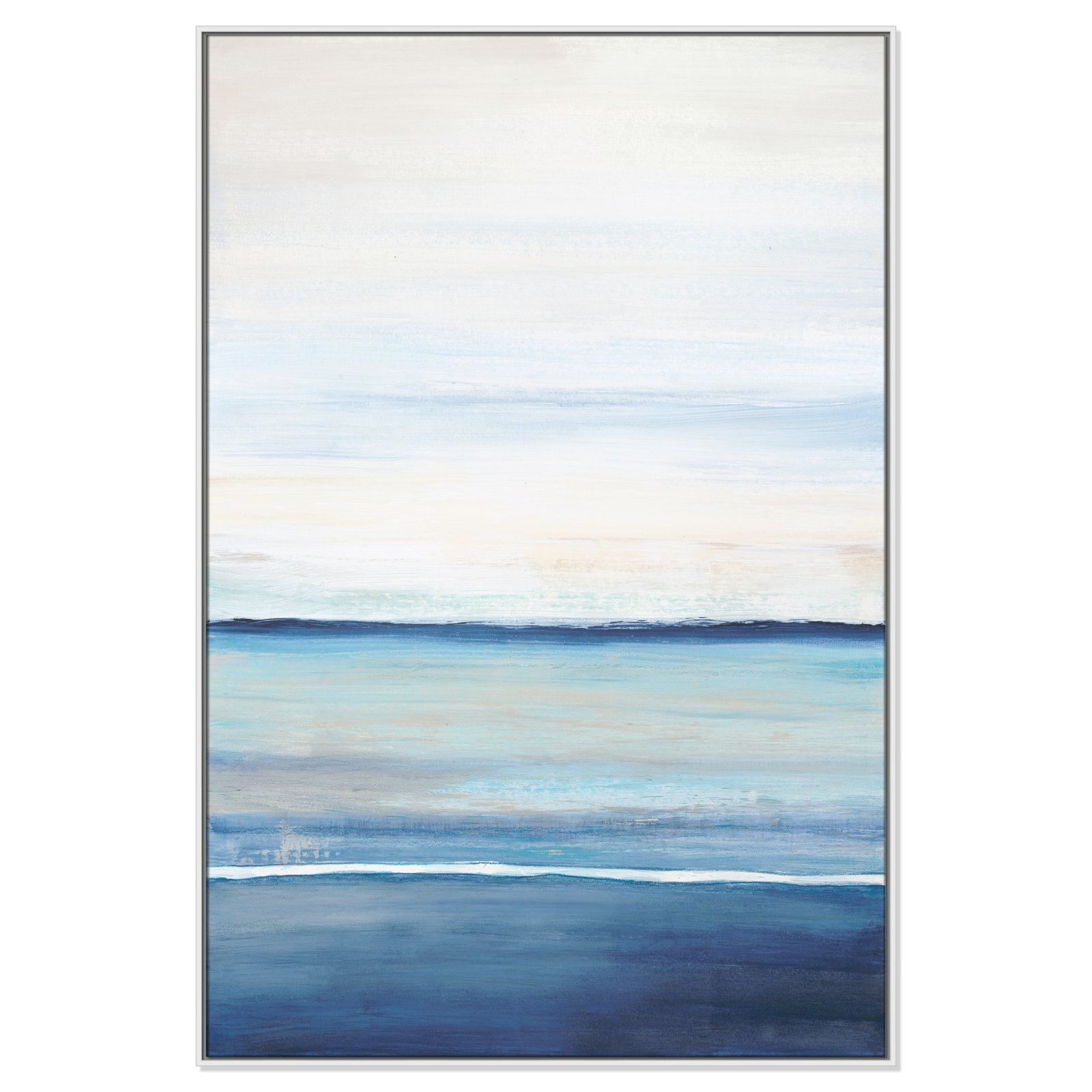 Emmit "Distant Whispers" Print by Filippo Ioco, 61.5" H x 41.5" W x 2" D, White Framed Canvas