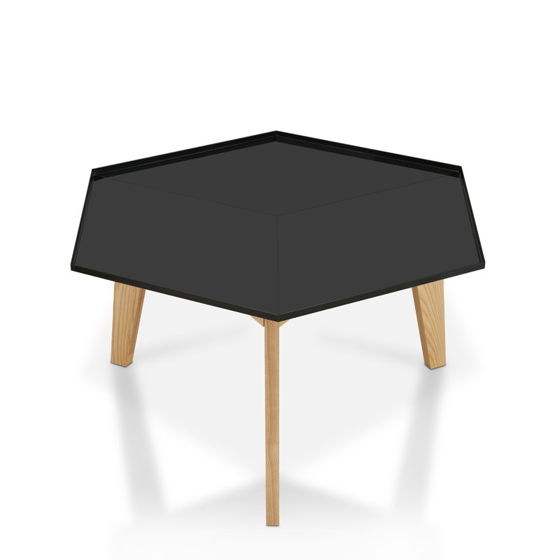 Delano Three Leg Coffee Table, Black