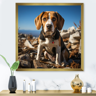 ResAU Beagle in Rocky - art mural chien Beagle