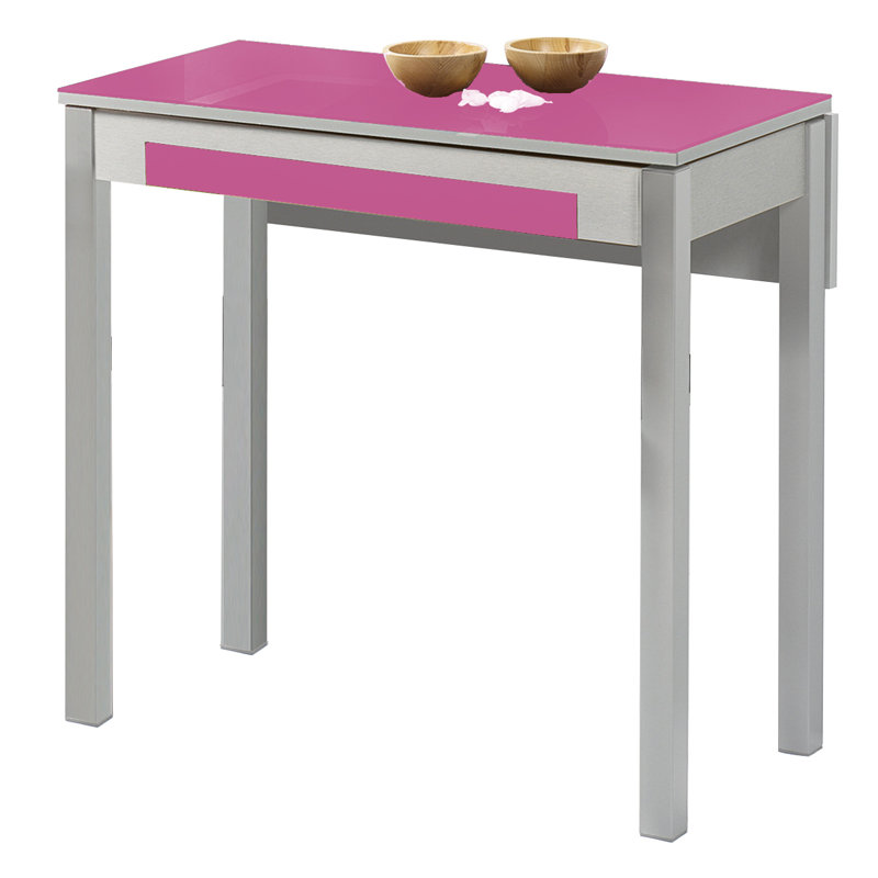 Canis Rectangular Dining Table, Fuchsia, 74cm H x 60cm W x 80cm L