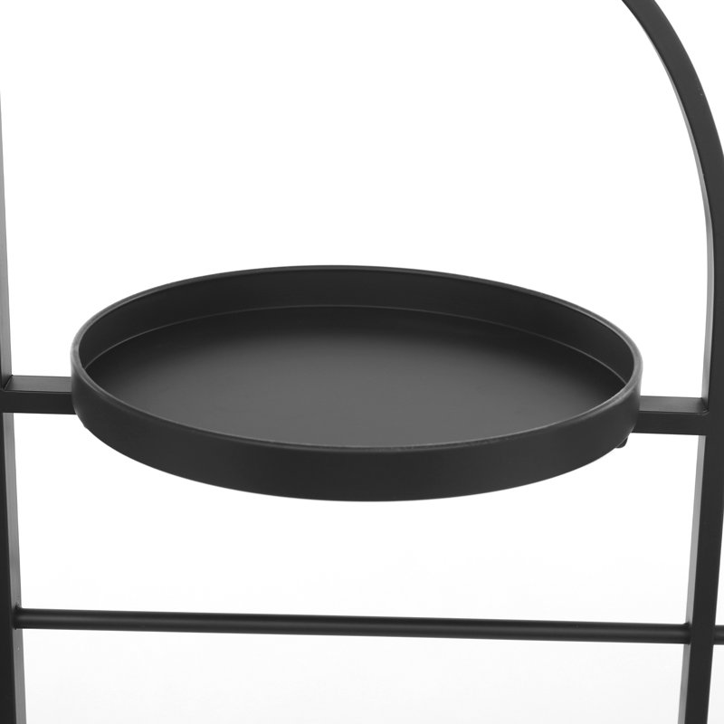 Porte-vêtements d'angle moderne noir, support à vêtements autoportant réglable à 90 ° - 180 ° avec tablettes et crochets