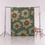 Tapis décoratif moderne à motif de marguerites vertes-709707030