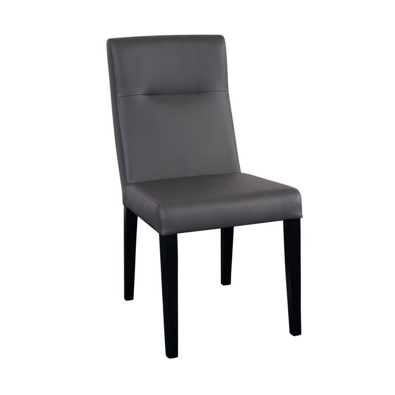 Chaise rembourrée grise