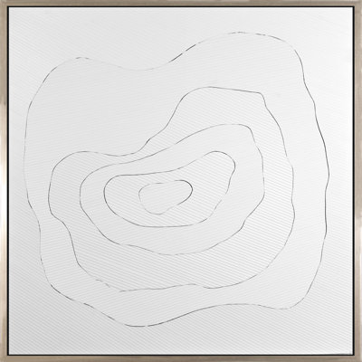 Ripple Effect - Peinture sur toile avec cadre flottant