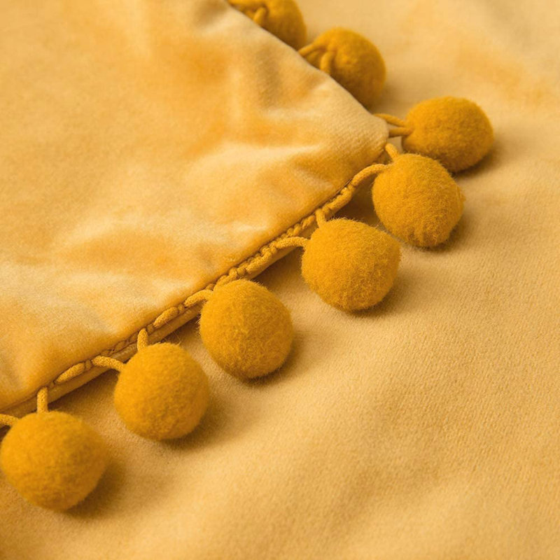 Housse de coussin Fortham, 18 po x 18 po, Or jaune