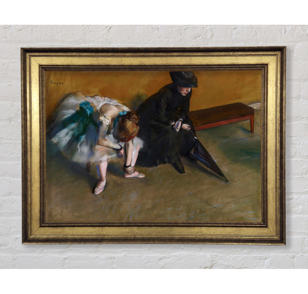 Degas Waiting - Einzelner Bilderrahmen Kunstdrucke