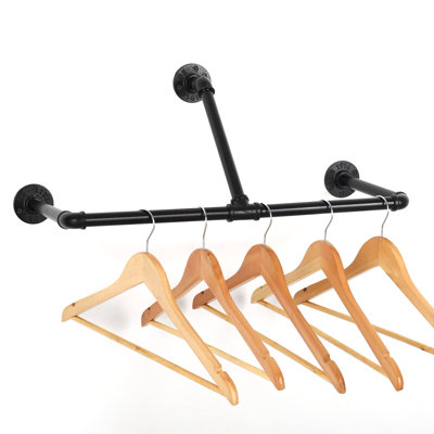 Antonieta 14'' Metal Wall Mounted Clothes Rack