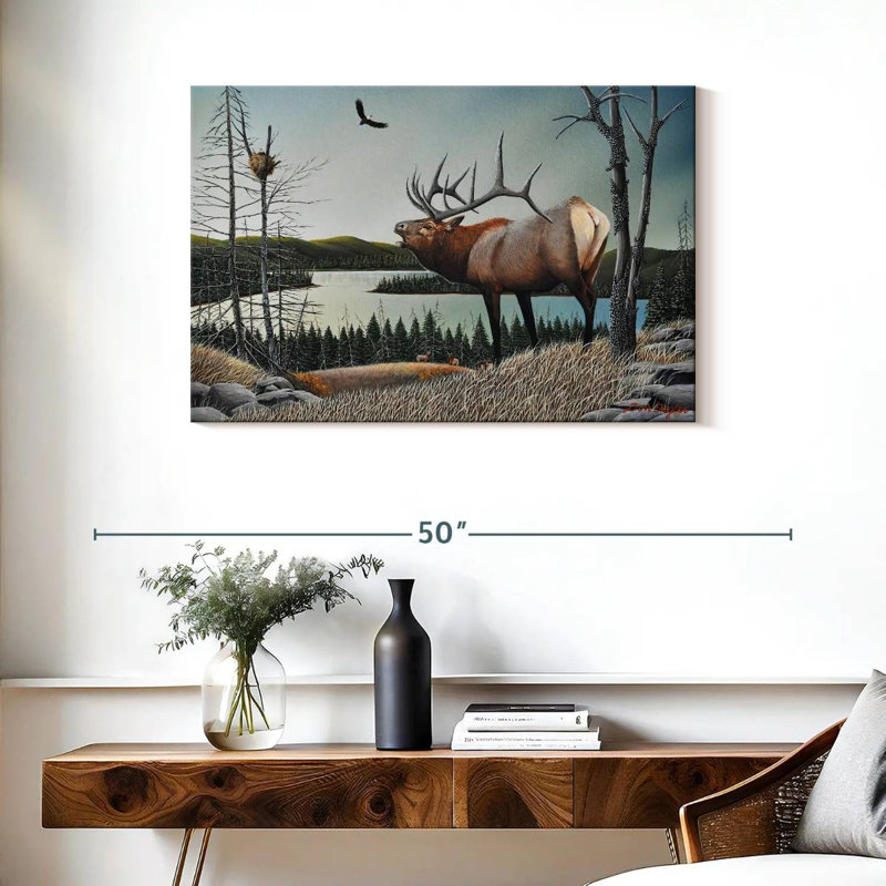 Brampt Bugling Elk, 24" H x 36" W