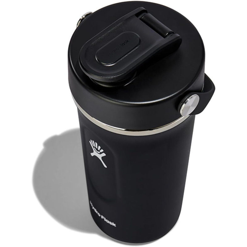 Hydro Flask Double Wall Vacuum Insulation Shaker Bottle, 24oz, Black