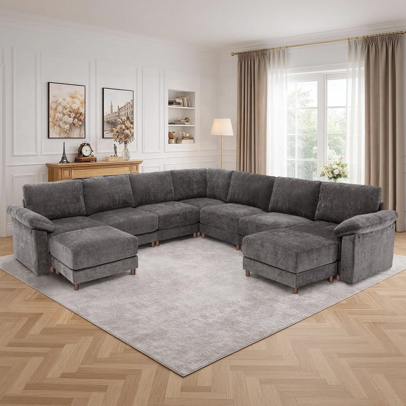 Canapé modulaire moderne pour le salon, Gris chenille
