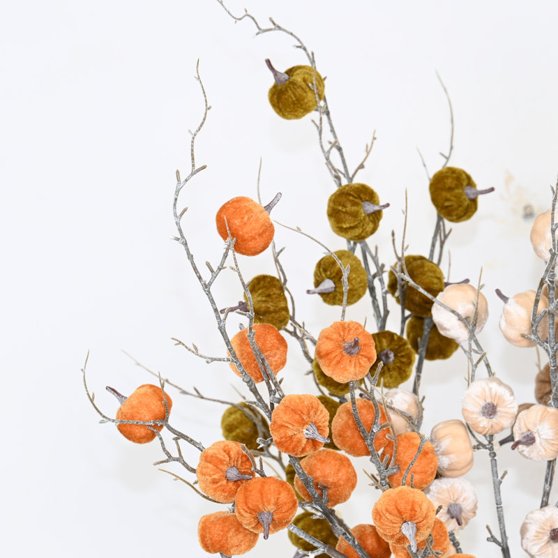 Arrangement floral de citrouille artificielle d'automne de l'Action de grâce pour la bourre de vase