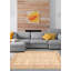 Tapis crème rétro Trayven 3 pi 8 po x 7 pi 1 po