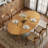 70.8"W Oval Solid Wood Base Dining Table-596164006