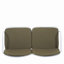 Ensemble de conversation d'extérieur 3 pièces PP, cadre avec coussin-324735487