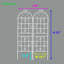 2 treillis de jardin 71 po x 19,7 po, métal, antirouille, crémeux, facile à assembler, 2 unités en métal, rouille, procédure simple