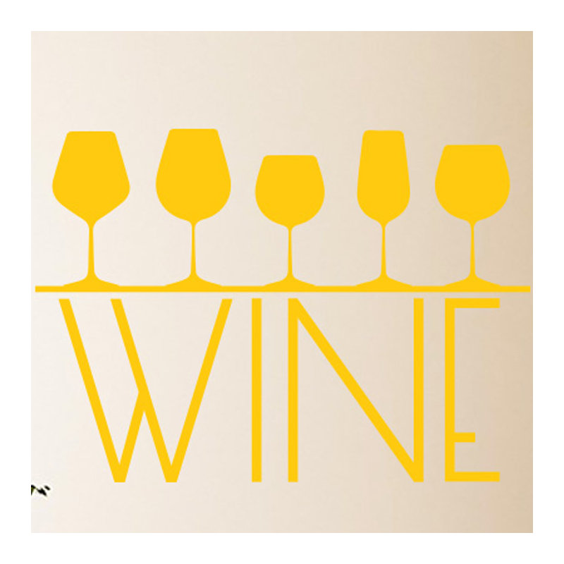 Food & Beverage Non-Wall Damaging Wall Decal, Medium, Dark Yellow