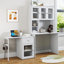 Ensemble de bureau d'ordinateur avec portes en verre Antheris-117122582
