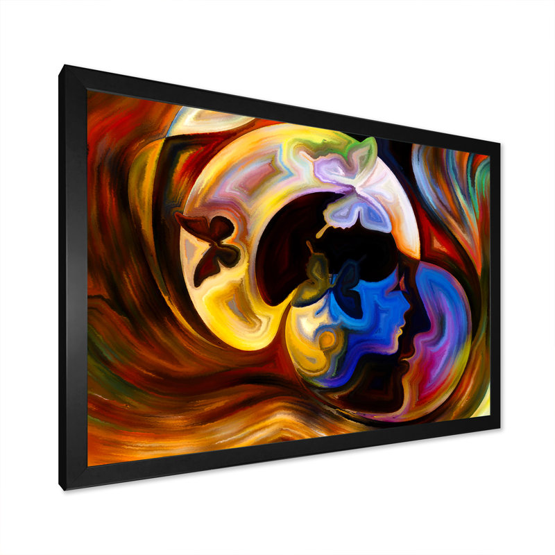 «Visualisation of Inner Iv», reproduction d'art sur toile encadrée, Cadre noir, H 8 po x l 12 po x P 1 po