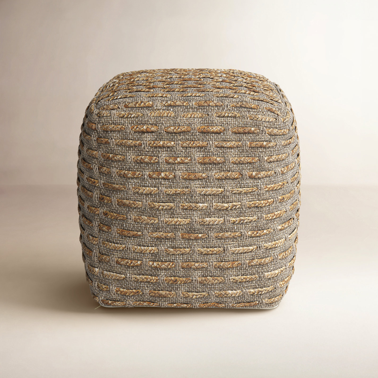 Rue 16" Cotton Pouffe