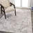 Edith Distressed Medallion Low-Pile Machine-Washable Cream/Light Gray Rug-1505166522