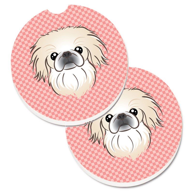Sous-verre Retriever, Rose, Pékinois