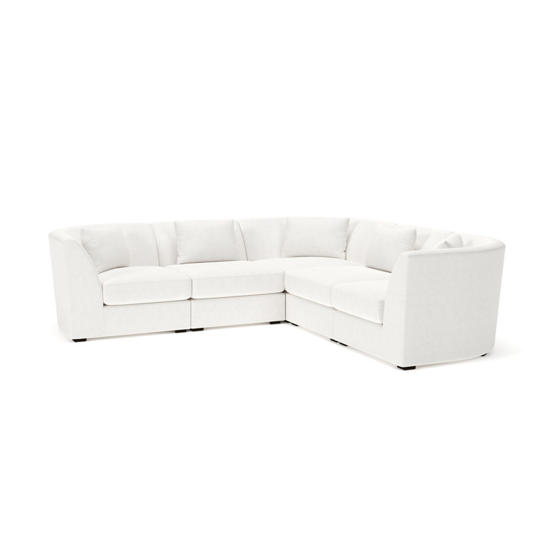 Krista Modular Sectional, Nomad Snow Crypton Chenille