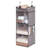 3-Shelf Fabric Hanging Closet Organizer, Foldable Wardrobe Storage Shelf for Clothes, Bags, Shoes