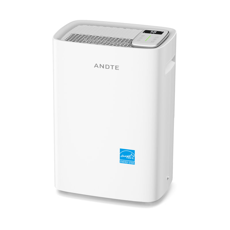 Andte 80 Pint Portable Dehumidifier, 1,400 Sq. Ft Coverage, 1.32 Gal Tank, Energy Star, 35