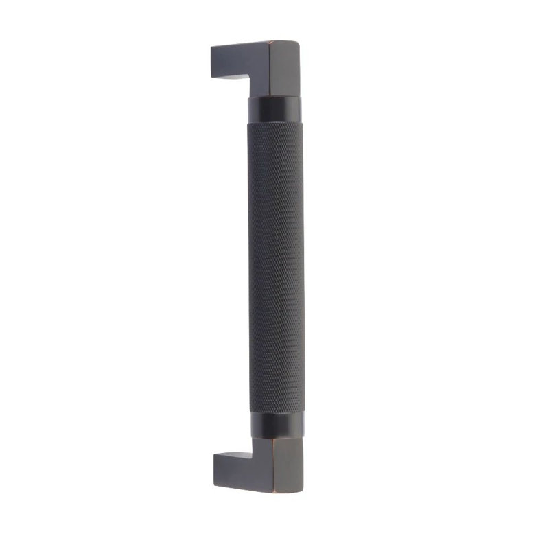 Emtek Hercules Knurled Glass Shower Door Pull 8-in, (GBTB), Oil Rubbed Bronze