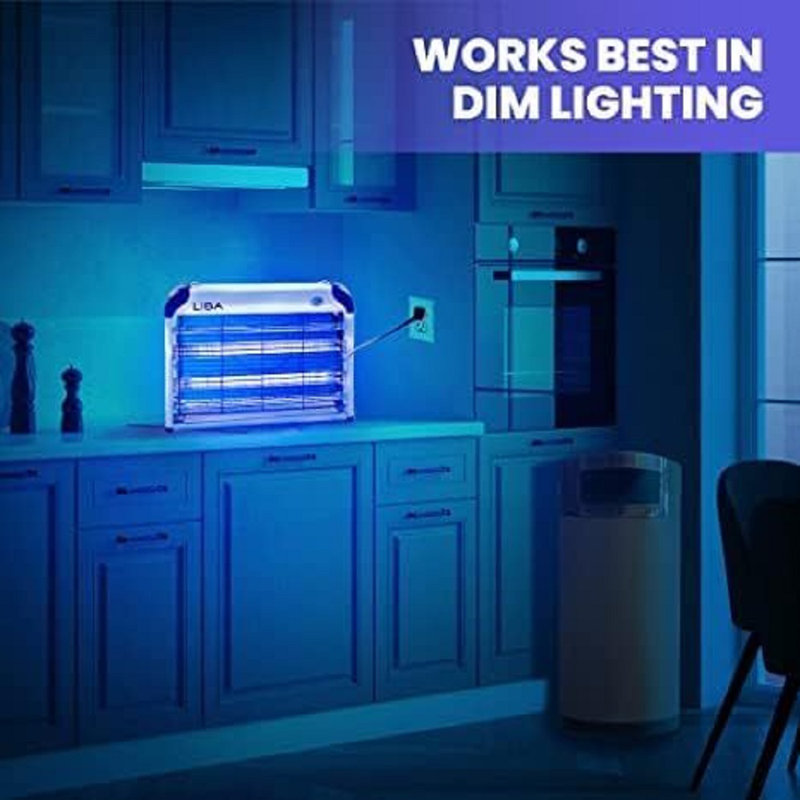 Liba Electric Bug Zapper Indoor Insect Killer, 2800V Mosquito & Fly Killer With Easy-Clean Tray & 2 Replacement Bulbs