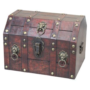 Nautical Cove Treasure Chest Keepsake and Jewelry Box Wood - Real Treasure  Box