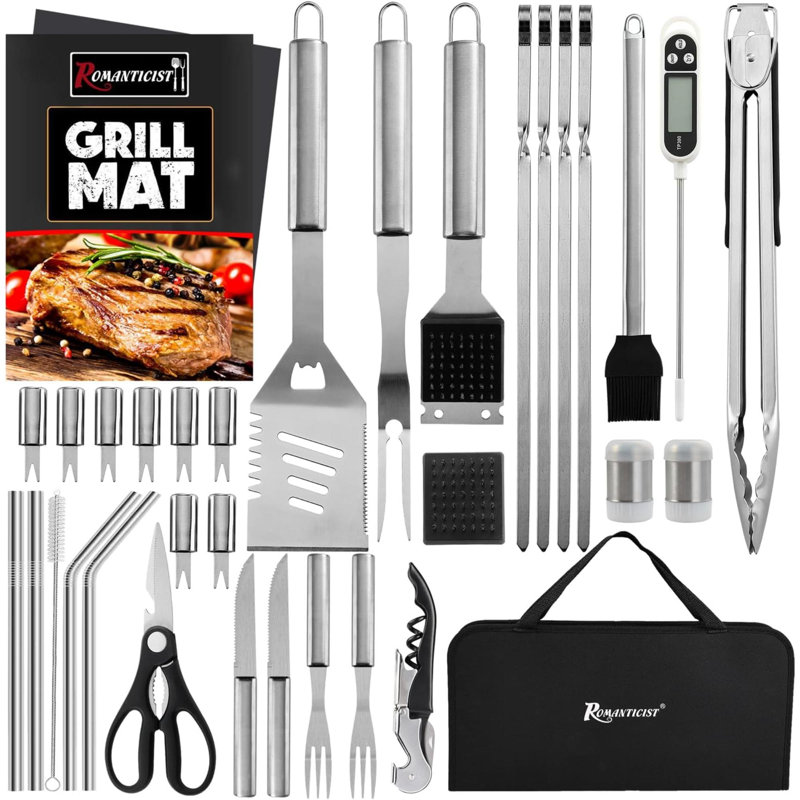 Stainless Steel Non-Stick Grilling Tool Set