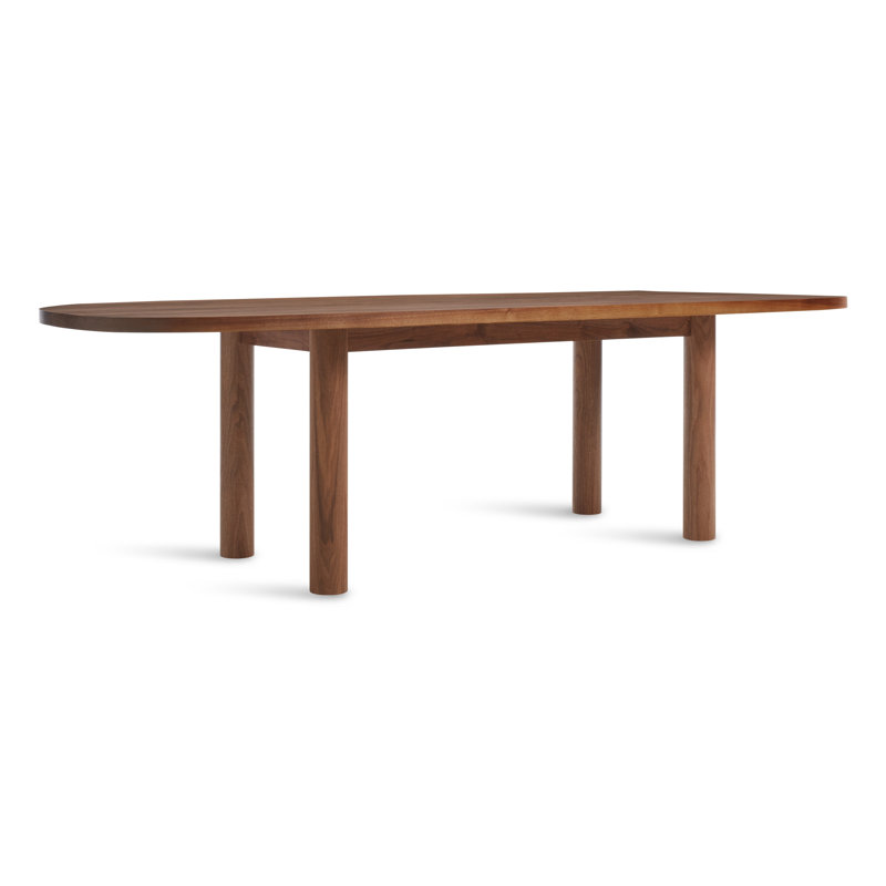 Good Times Oval Solid Wood Dining Table, Black Ash, 45" W x 100" L
