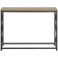 Narrow Console For - Brown Laminate Top And Modern Metal Legs Bedroom Accent Table Frame Taupe Surface