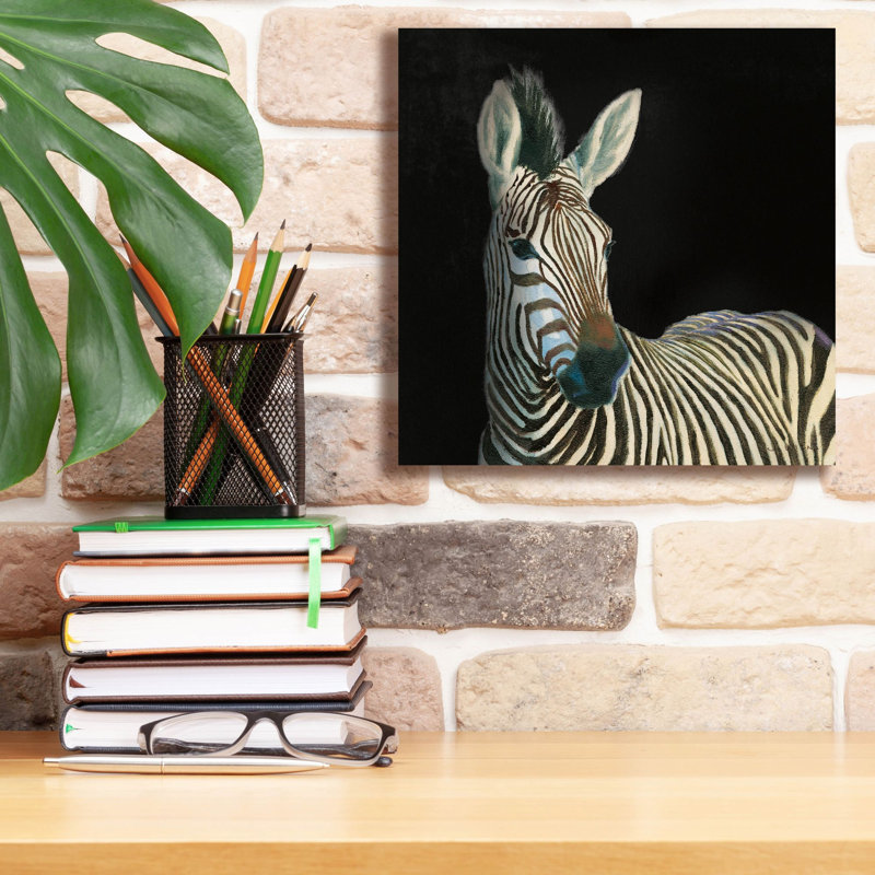 «Wild And Free 6 Black Sq» par James Wiens, art mural sur toile, H 12 po x l 12 po