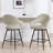 26" Faux Leather Counter Height Swivel Bar Stools-923409092-909672303