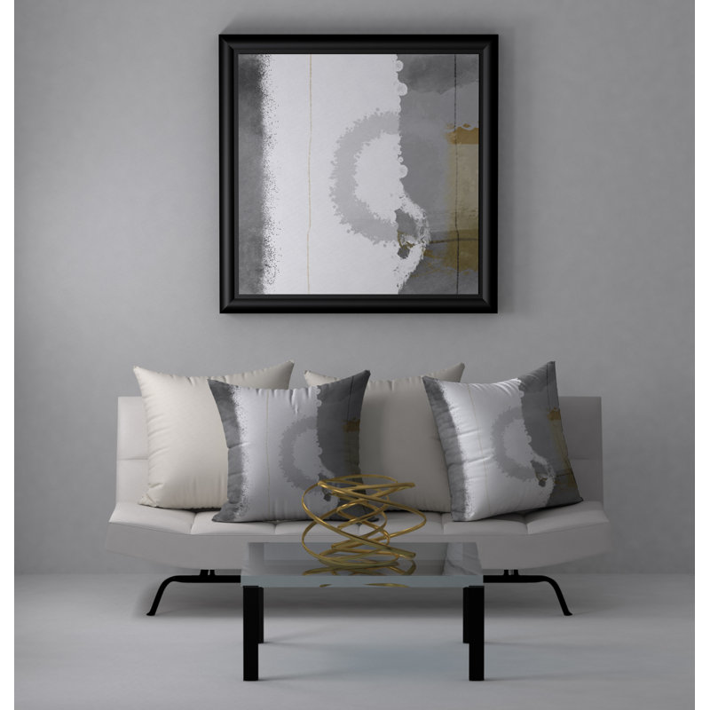 Abstract Reversible Throw Pillow, 20" x 20"
