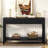 2-Drawers Storage Chest with Open Shelves-1438112044