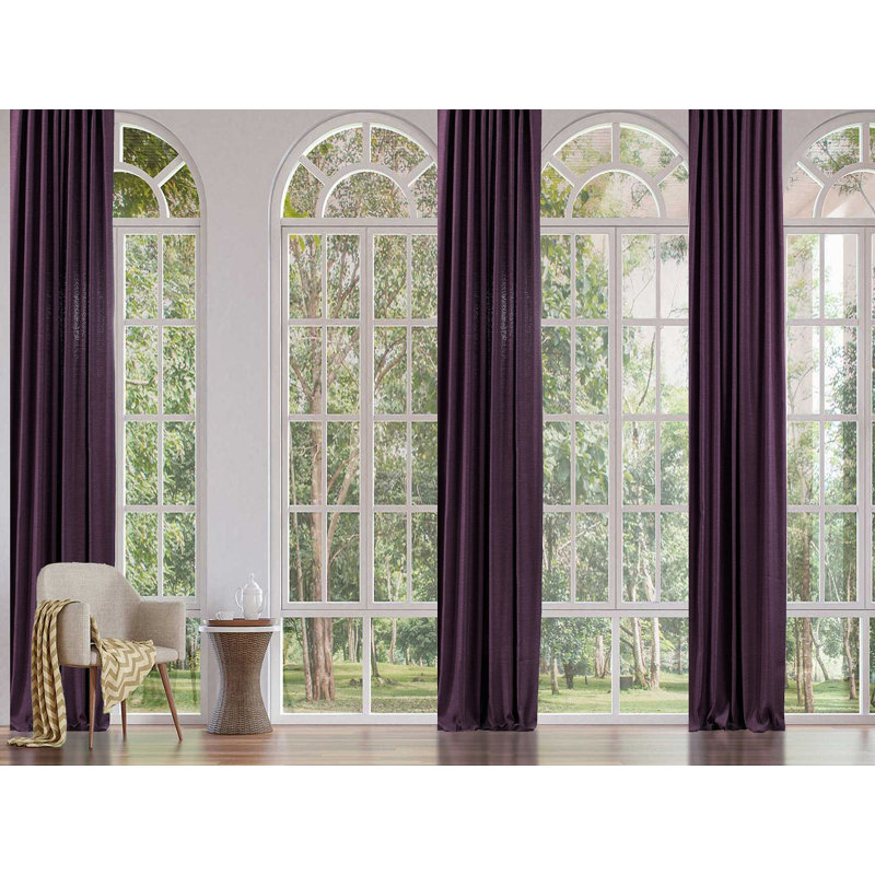 Panneau décoratif décoratif extra large et très long fait sur mesure, Mauve, L 52 po x L 108 po
