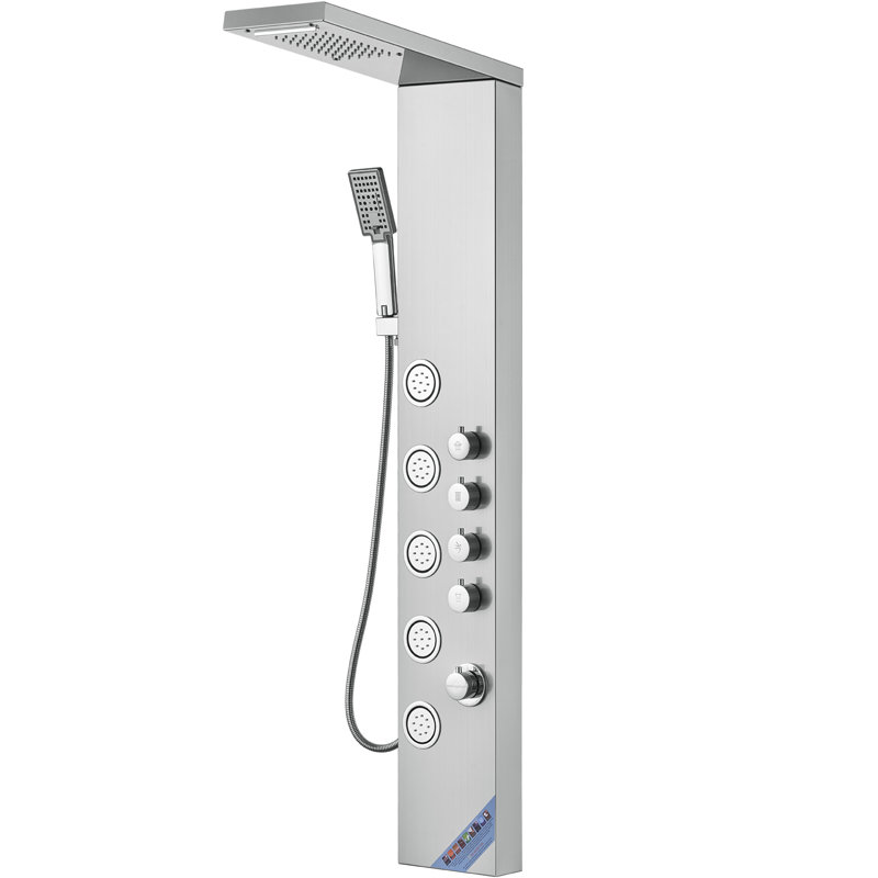 52.9 Shower Panel With Full Body Shower Head