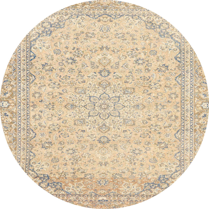 Abstract Indoor Rug, Round 5'
